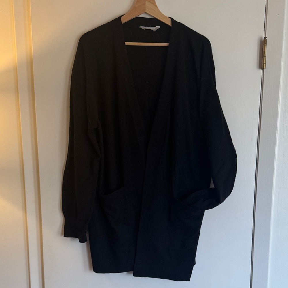 Unlisted Black Open Front Cardigan